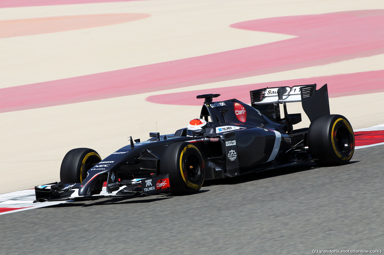 TEST F1 BAHRAIN 02 MARZO, Adrian Sutil (GER) Sauber C33.
02.03.2014. Formula One Testing, Bahrain Test Two, Day Four, Sakhir, Bahrain.