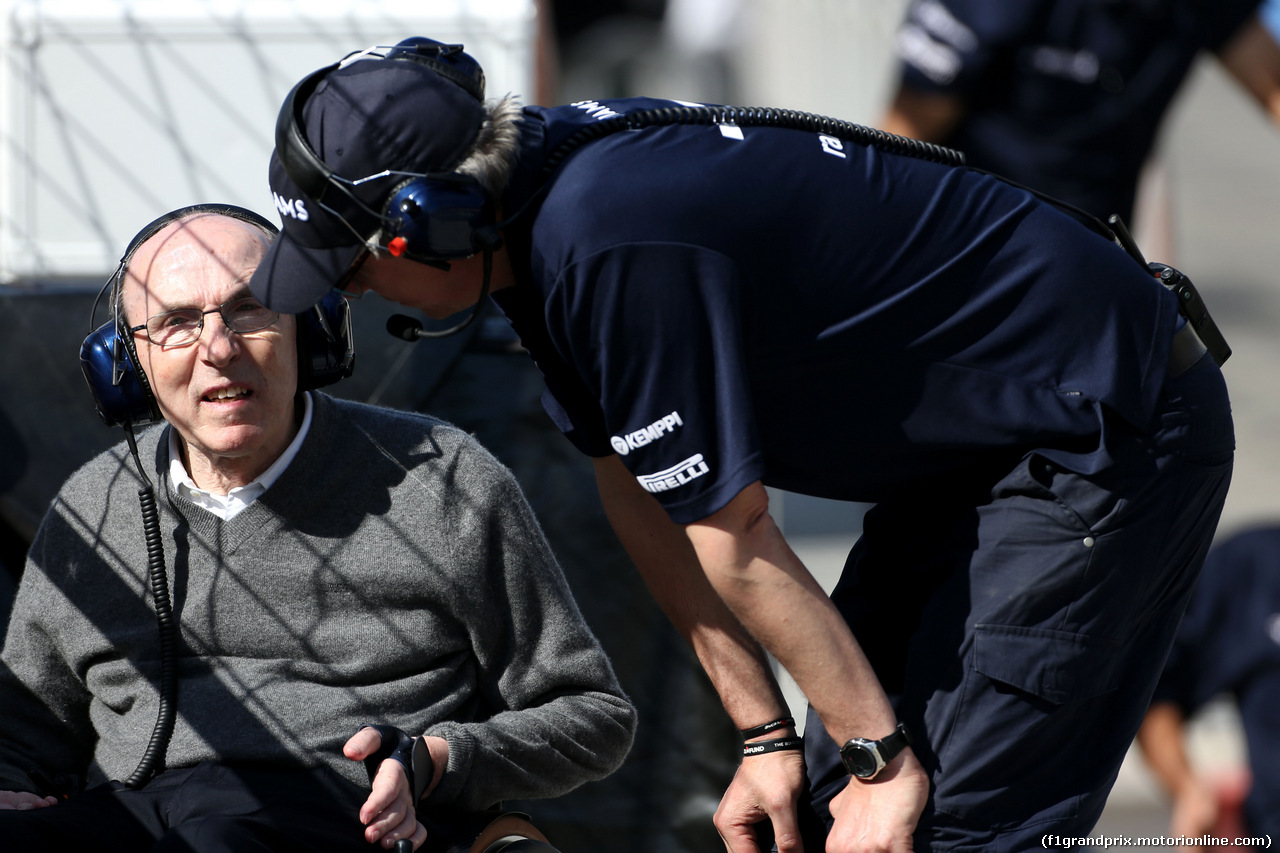 TEST F1 BAHRAIN 02 MARZO, Sir Franck Williams (GBR), Williams F1 Team owner 
02.03.2014. Formula One Testing, Bahrain Test Two, Day Four, Sakhir, Bahrain.