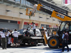 TEST F1 BAHRAIN 19 FEBBRAIO, The Sauber C33 of Adrian Sutil (GER) Sauber is recovered back to the pits on the back of a truck.
19.02.2014. Formula One Testing, Bahrain Test One, Day One, Sakhir, Bahrain.