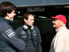 TEST F1 BAHRAIN 19 FEBBRAIO, (L to R): Toto Wolff (GER) Mercedes AMG F1 Shareholder e Executive Director with Aldo Costa (ITA) Mercedes AMG F1 Engineering Director e Niki Lauda (AUT) Mercedes Non-Executive Chairman.
19.02.2014. Formula One Testing, Bahrain Test One, Day One, Sakhir, Bahrain.