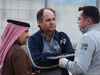 TEST F1 BAHRAIN 19 FEBBRAIO, (L to R):HRH Prince Salman bin Hamad Al Khalifa, Crown Prince of Bahrain, with Gerhard Berger (AUT) e Eric Boullier (FRA) McLaren Racing Director.
19.02.2014. Formula One Testing, Bahrain Test One, Day One, Sakhir, Bahrain.