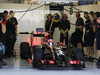 TEST F1 BAHRAIN 19 FEBBRAIO, Romain Grosjean (FRA) Lotus F1 E22 leaves the pits for the first time.
19.02.2014. Formula One Testing, Bahrain Test One, Day One, Sakhir, Bahrain.