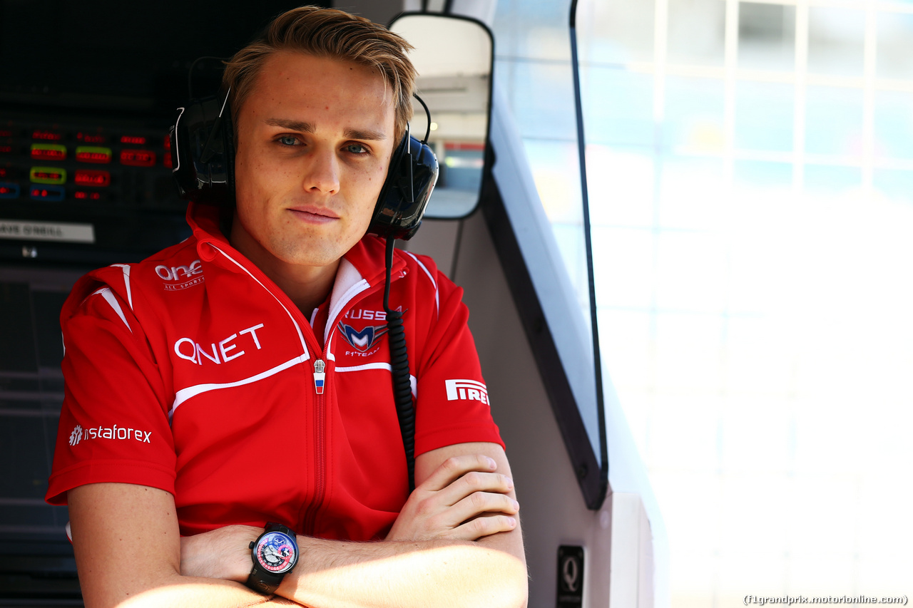 TEST F1 BAHRAIN 19 FEBBRAIO, Max Chilton (GBR) Marussia F1 Team.
19.02.2014. Formula One Testing, Bahrain Test One, Day One, Sakhir, Bahrain.