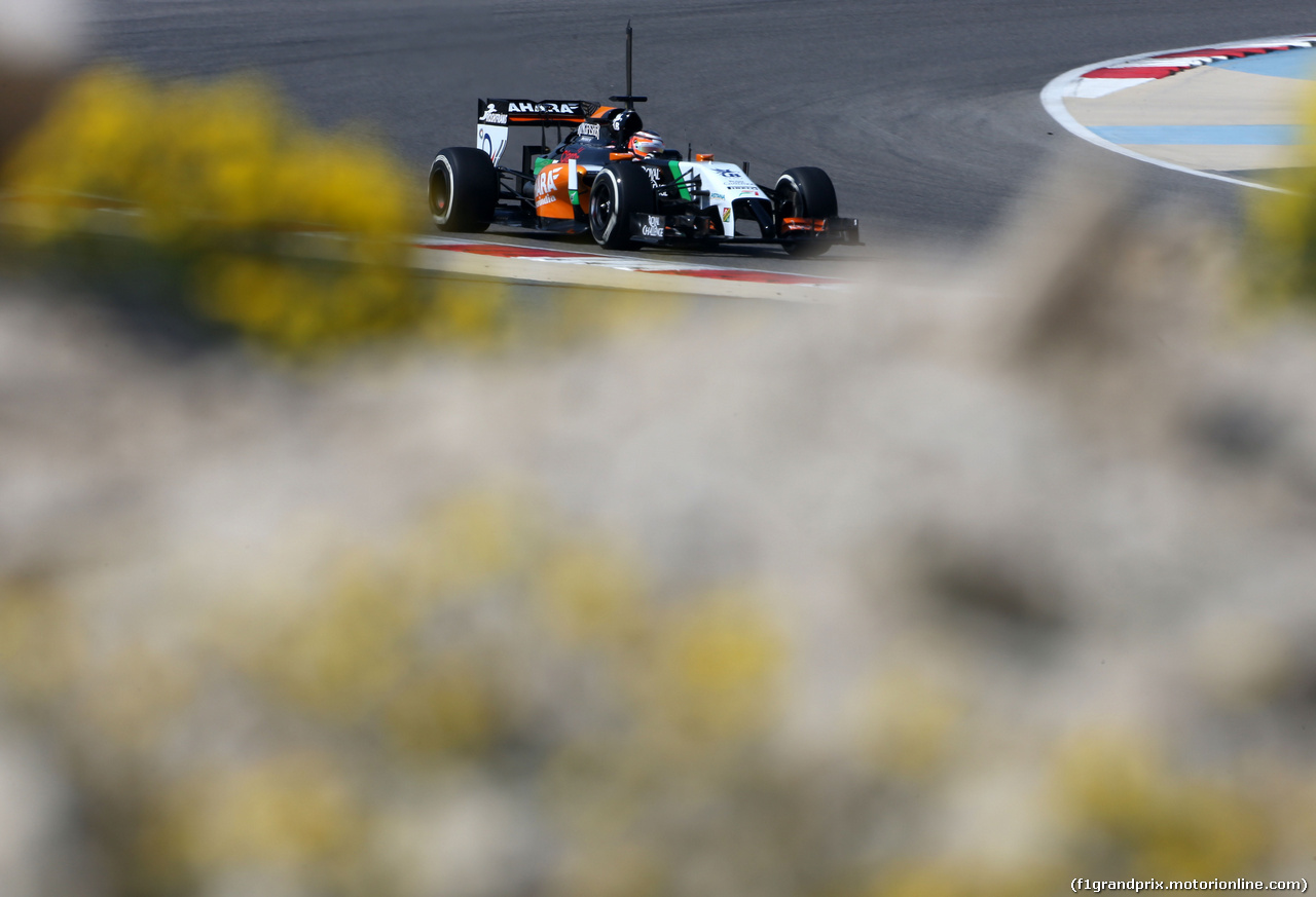 TEST F1 BAHRAIN 19 FEBBRAIO, Nico Hulkenberg (GER), Sahara Force India 
19.02.2014. Formula One Testing, Bahrain Test One, Day One, Sakhir, Bahrain.