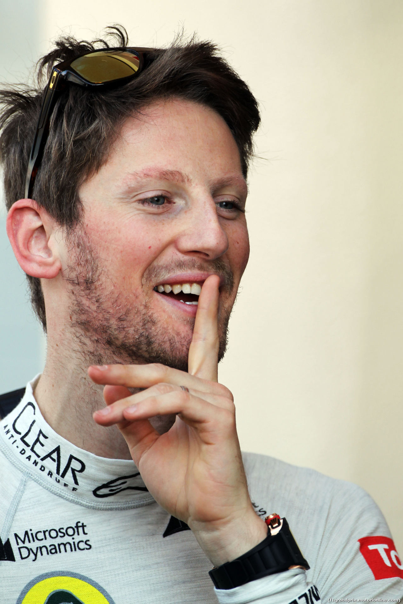 TEST F1 BAHRAIN 19 FEBBRAIO, Romain Grosjean (FRA) Lotus F1 Team.
19.02.2014. Formula One Testing, Bahrain Test One, Day One, Sakhir, Bahrain.
