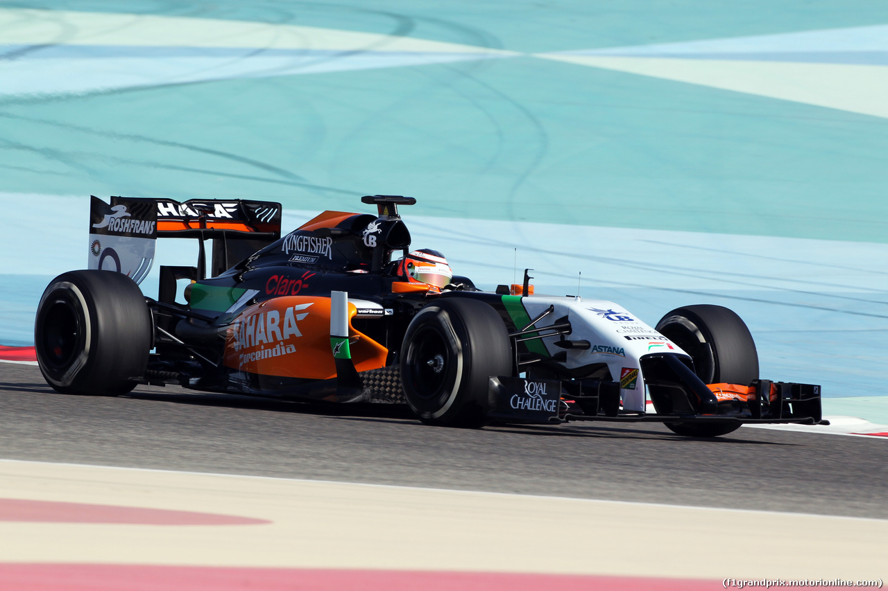 TEST F1 BAHRAIN 19 FEBBRAIO, Nico Hulkenberg (GER) Sahara Force India F1 VJM07.
19.02.2014. Formula One Testing, Bahrain Test One, Day One, Sakhir, Bahrain.