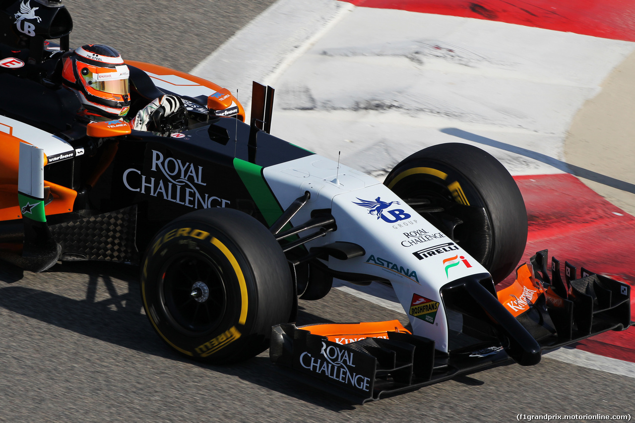 TEST F1 BAHRAIN 19 FEBBRAIO, Nico Hulkenberg (GER) Sahara Force India F1 VJM07.
19.02.2014. Formula One Testing, Bahrain Test One, Day One, Sakhir, Bahrain.