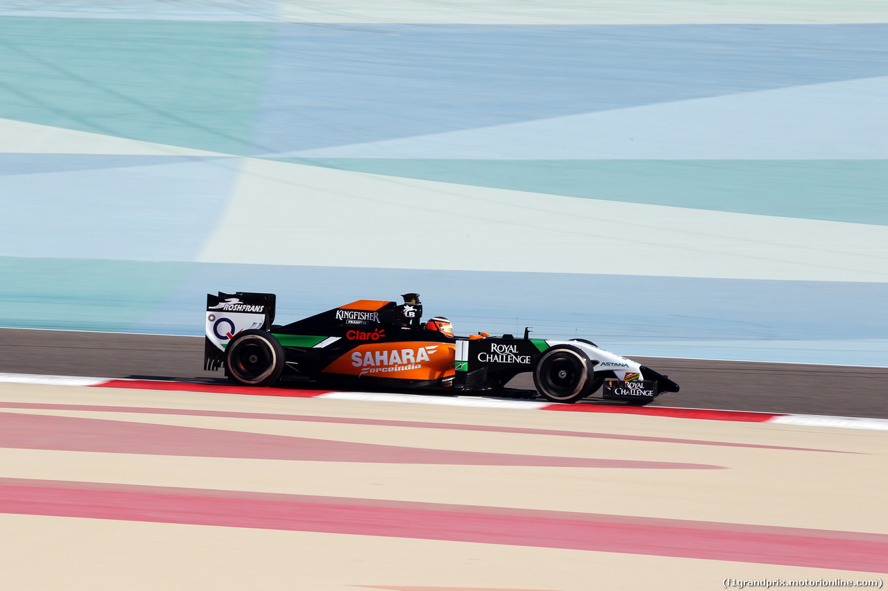 TEST F1 BAHRAIN 19 FEBBRAIO, Nico Hulkenberg (GER) Sahara Force India F1 VJM07.
19.02.2014. Formula One Testing, Bahrain Test One, Day One, Sakhir, Bahrain.