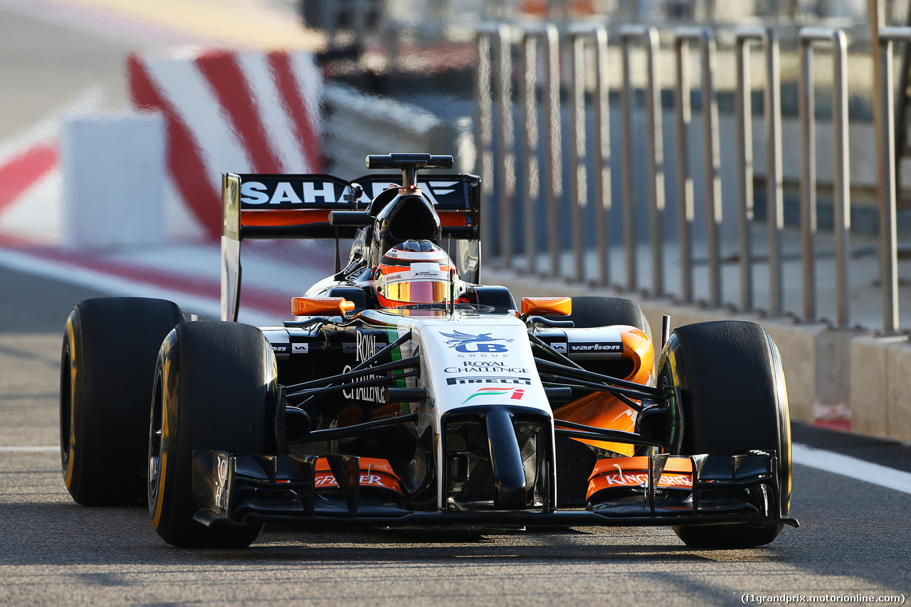 TEST F1 BAHRAIN 19 FEBBRAIO, Nico Hulkenberg (GER) Sahara Force India F1 VJM07.
19.02.2014. Formula One Testing, Bahrain Test One, Day One, Sakhir, Bahrain.