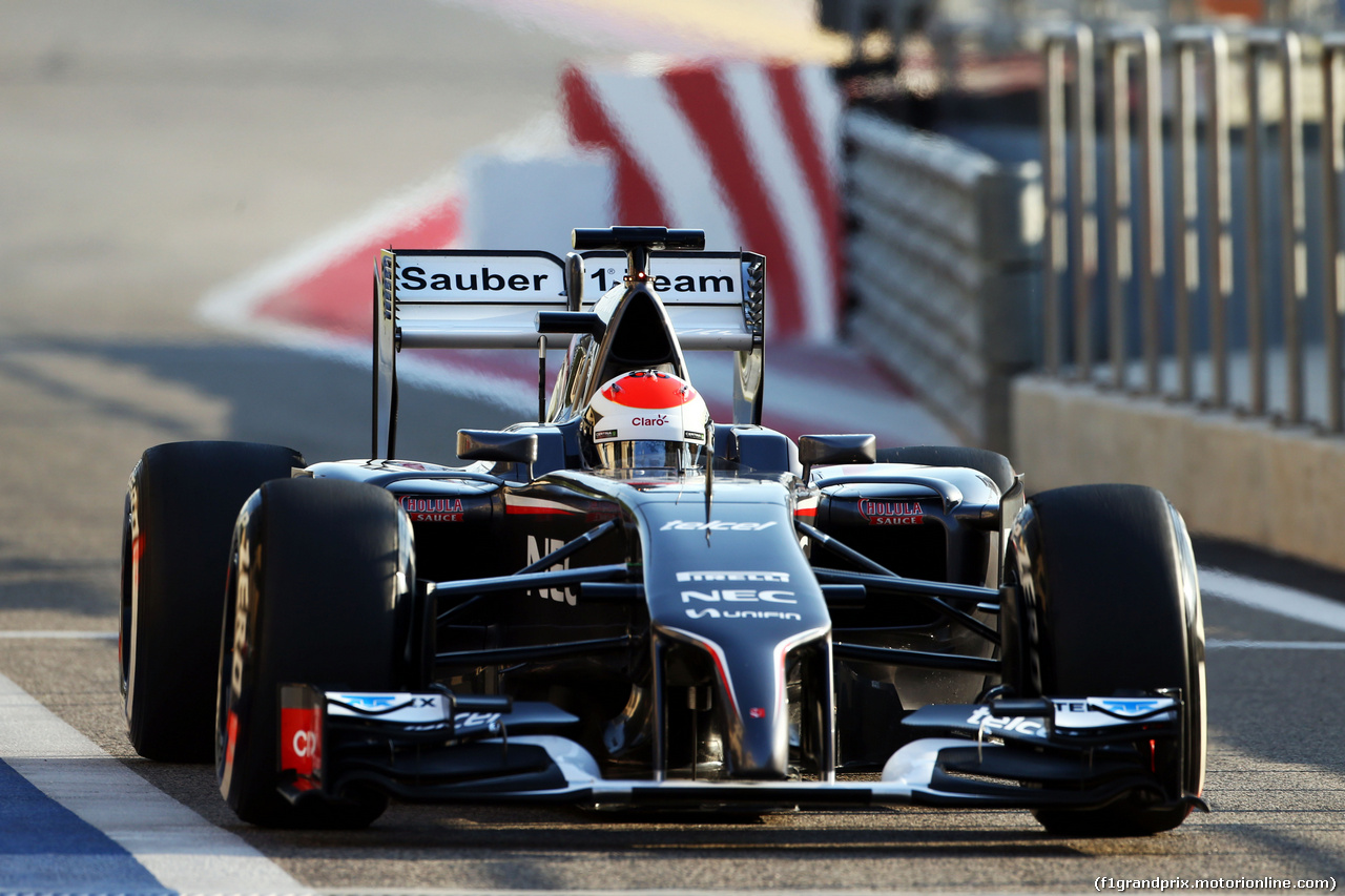TEST F1 BAHRAIN 19 FEBBRAIO, Adrian Sutil (GER) Sauber C33.
19.02.2014. Formula One Testing, Bahrain Test One, Day One, Sakhir, Bahrain.