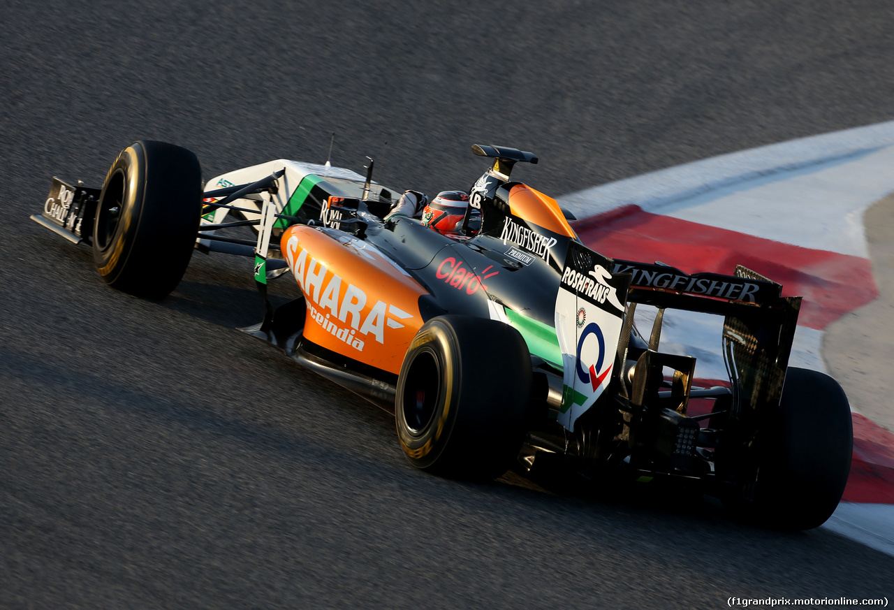 TEST F1 BAHRAIN 19 FEBBRAIO, Nico Hulkenberg (GER), Sahara Force India 
19.02.2014. Formula One Testing, Bahrain Test One, Day One, Sakhir, Bahrain.