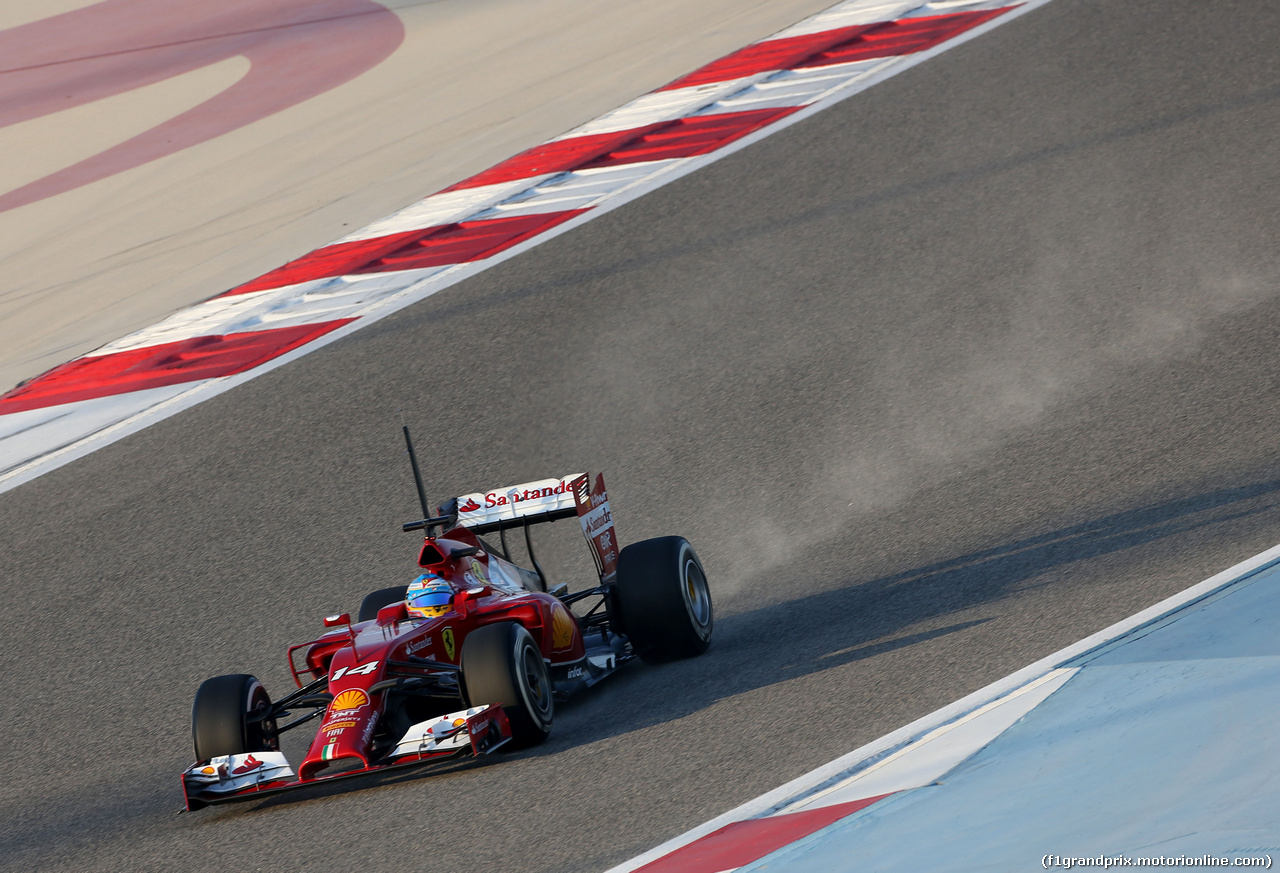 TEST F1 BAHRAIN 19 FEBBRAIO, Fernando Alonso (ESP), Ferrari 
19.02.2014. Formula One Testing, Bahrain Test One, Day One, Sakhir, Bahrain.