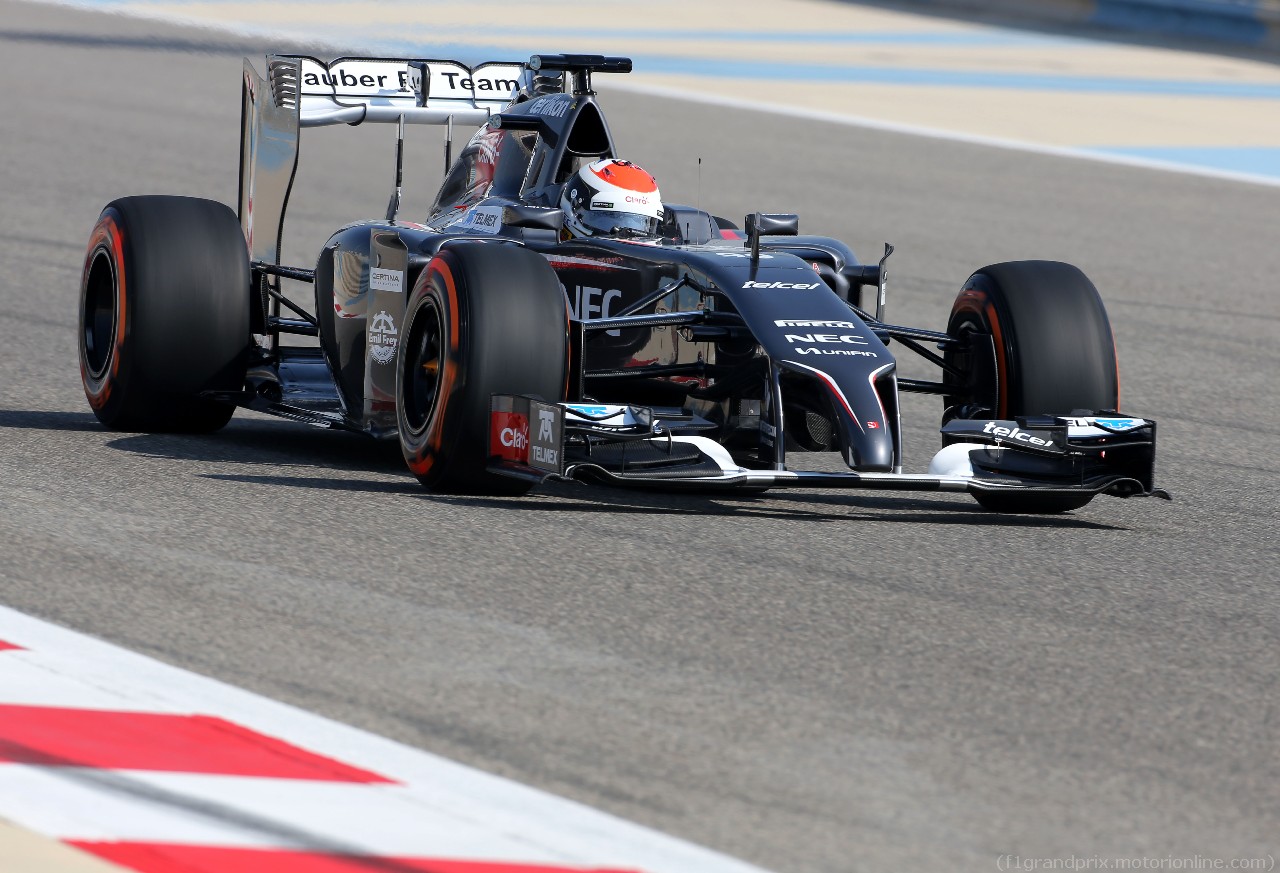 TEST F1 BAHRAIN 19 FEBBRAIO, Adrian Sutil (GER), Sauber F1 Team 
19.02.2014. Formula One Testing, Bahrain Test One, Day One, Sakhir, Bahrain.