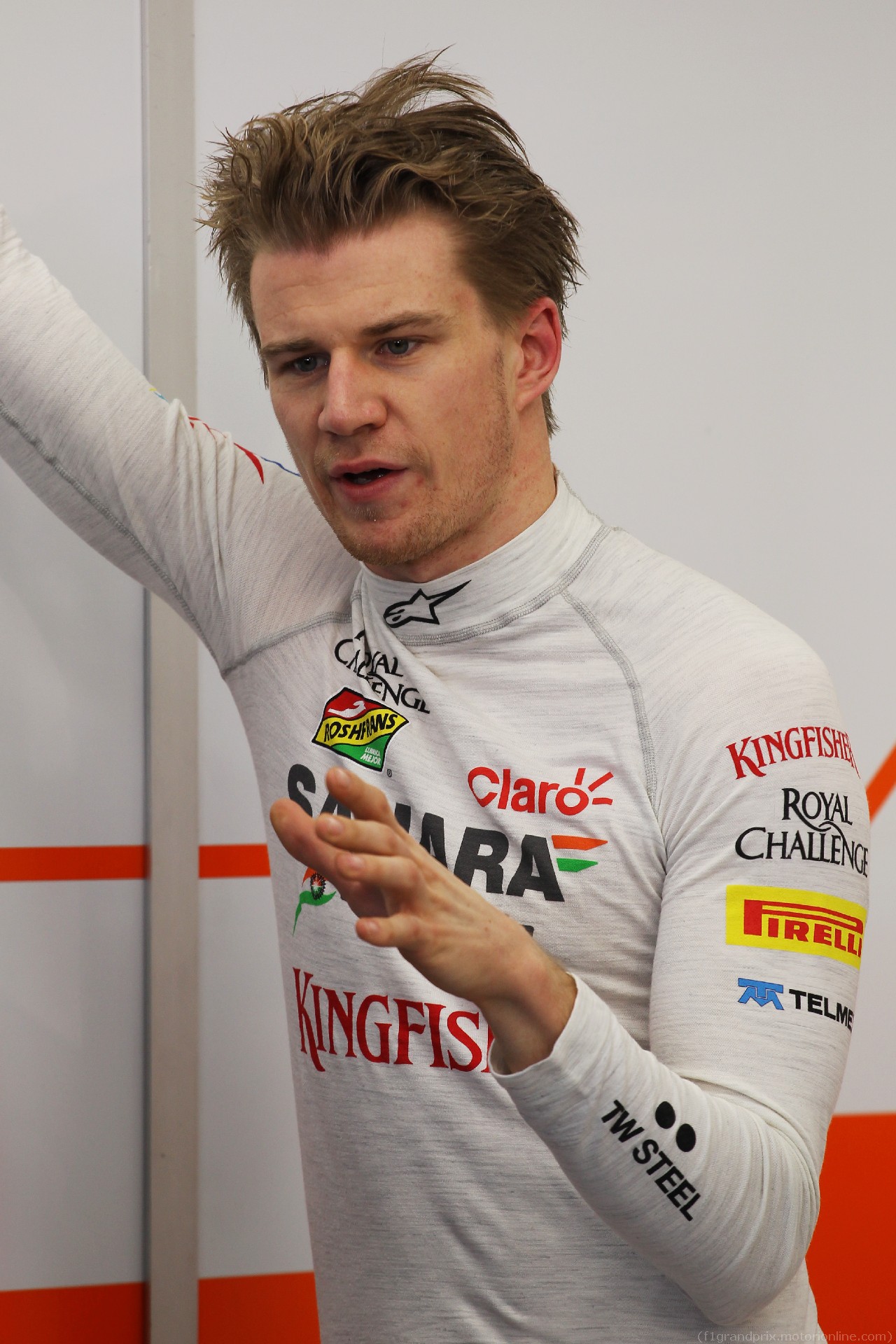TEST F1 BAHRAIN 19 FEBBRAIO, Nico Hulkenberg (GER) Sahara Force India F1.
19.02.2014. Formula One Testing, Bahrain Test One, Day One, Sakhir, Bahrain.