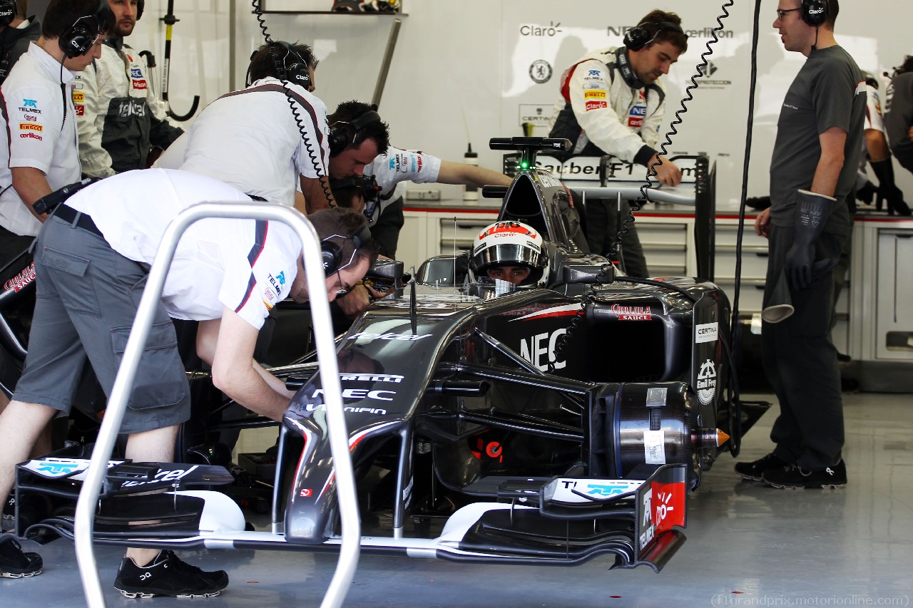 TEST F1 BAHRAIN 19 FEBBRAIO, Adrian Sutil (GER) Sauber C33.
19.02.2014. Formula One Testing, Bahrain Test One, Day One, Sakhir, Bahrain.