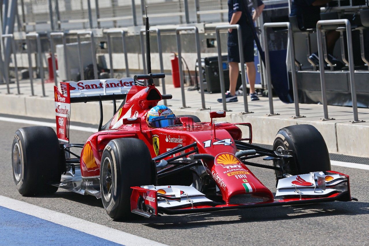 TEST F1 BAHRAIN 19 FEBBRAIO, Fernando Alonso (ESP) Ferrari F14-T.
19.02.2014. Formula One Testing, Bahrain Test One, Day One, Sakhir, Bahrain.