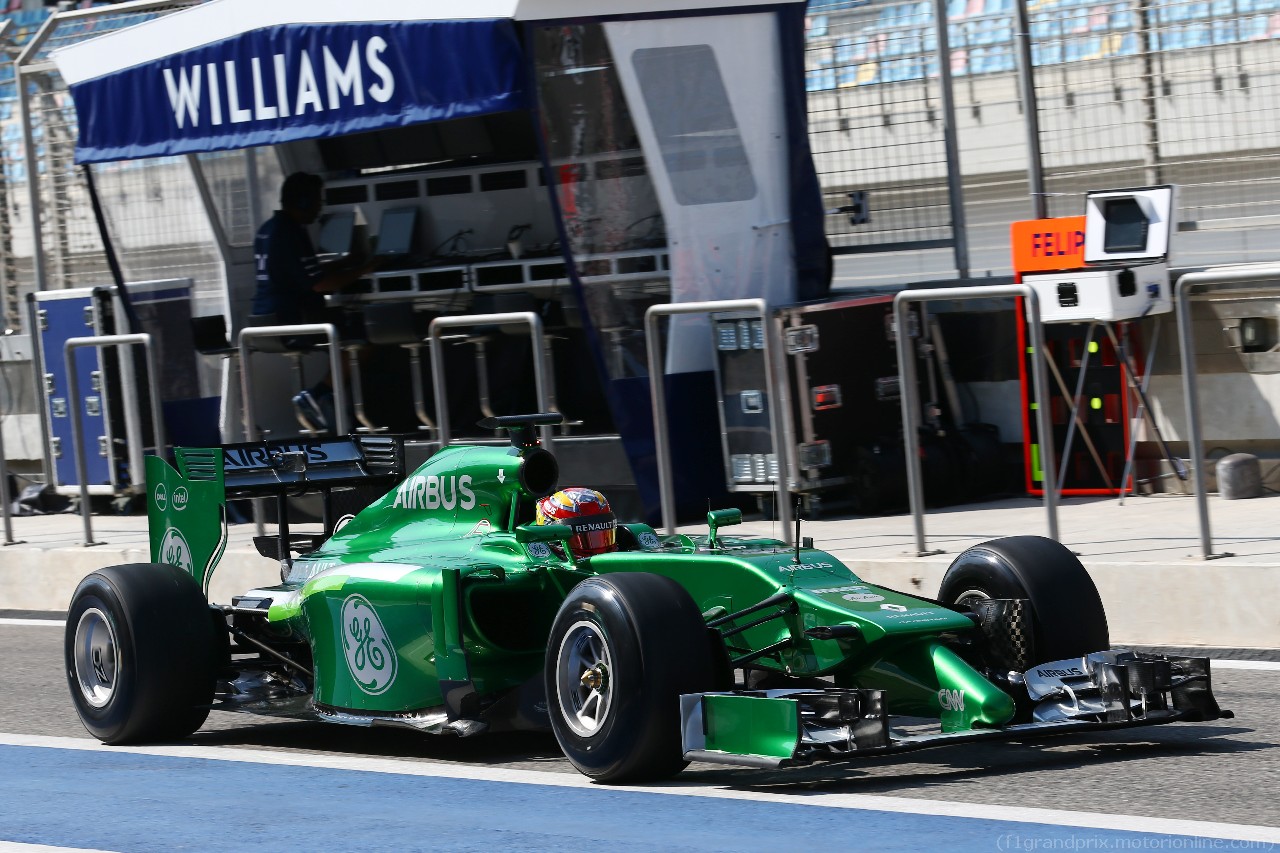 TEST F1 BAHRAIN 19 FEBBRAIO, Robin Frijns (NLD) Caterham CT05 Test e Reserve Driver. 
19.02.2014. Formula One Testing, Bahrain Test One, Day One, Sakhir, Bahrain.