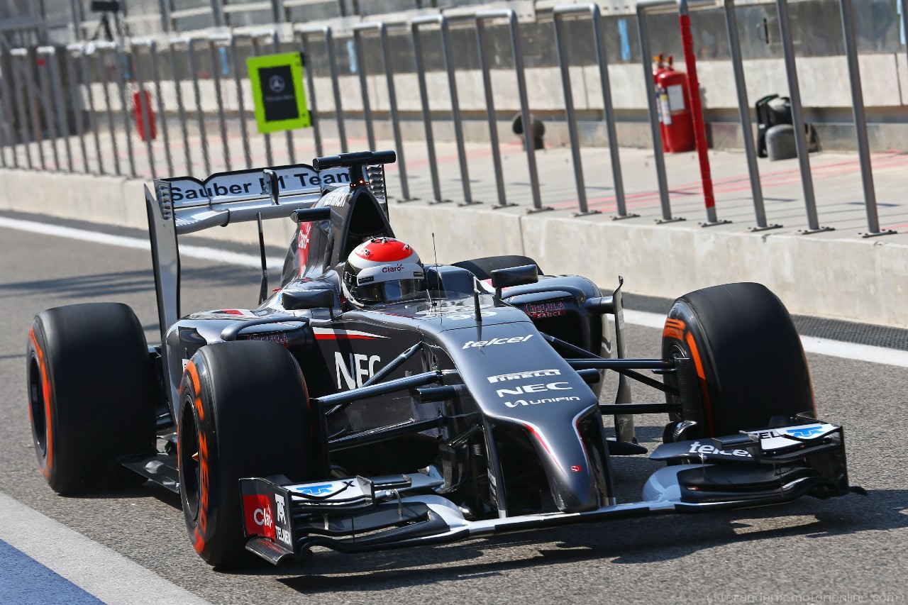 TEST F1 BAHRAIN 19 FEBBRAIO, Adrian Sutil (GER) Sauber C33.
19.02.2014. Formula One Testing, Bahrain Test One, Day One, Sakhir, Bahrain.
