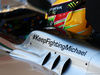 TEST F1 BAHRAIN 19 FEBBRAIO, Lewis Hamilton (GBR) Mercedes AMG F1 W05 running a message of support for Michael Schumacher (GER).
19.02.2014. Formula One Testing, Bahrain Test One, Day One, Sakhir, Bahrain.