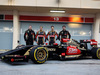 TEST F1 BAHRAIN 20 FEBBRAIO, (L to R): Pastor Maldonado (VEN) Lotus F1 Team e team mate Romain Grosjean (FRA) Lotus F1 Team as the Lotus F1 E22 is officially unveiled.
20.02.2014. Formula One Testing, Bahrain Test One, Day Two, Sakhir, Bahrain.