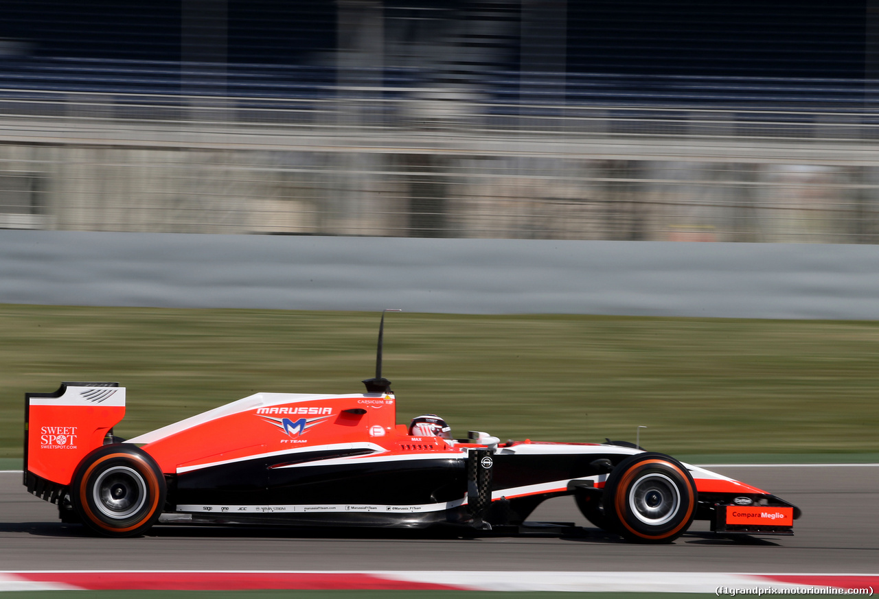 TEST F1 BAHRAIN 20 FEBBRAIO, Max Chilton (GBR), Marussia F1 Team 
20.02.2014. Formula One Testing, Bahrain Test One, Day Two, Sakhir, Bahrain.