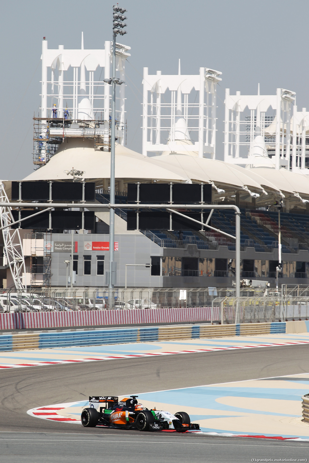 TEST F1 BAHRAIN 20 FEBBRAIO, Nico Hulkenberg (GER) Sahara Force India F1 VJM07.
20.02.2014. Formula One Testing, Bahrain Test One, Day Two, Sakhir, Bahrain.