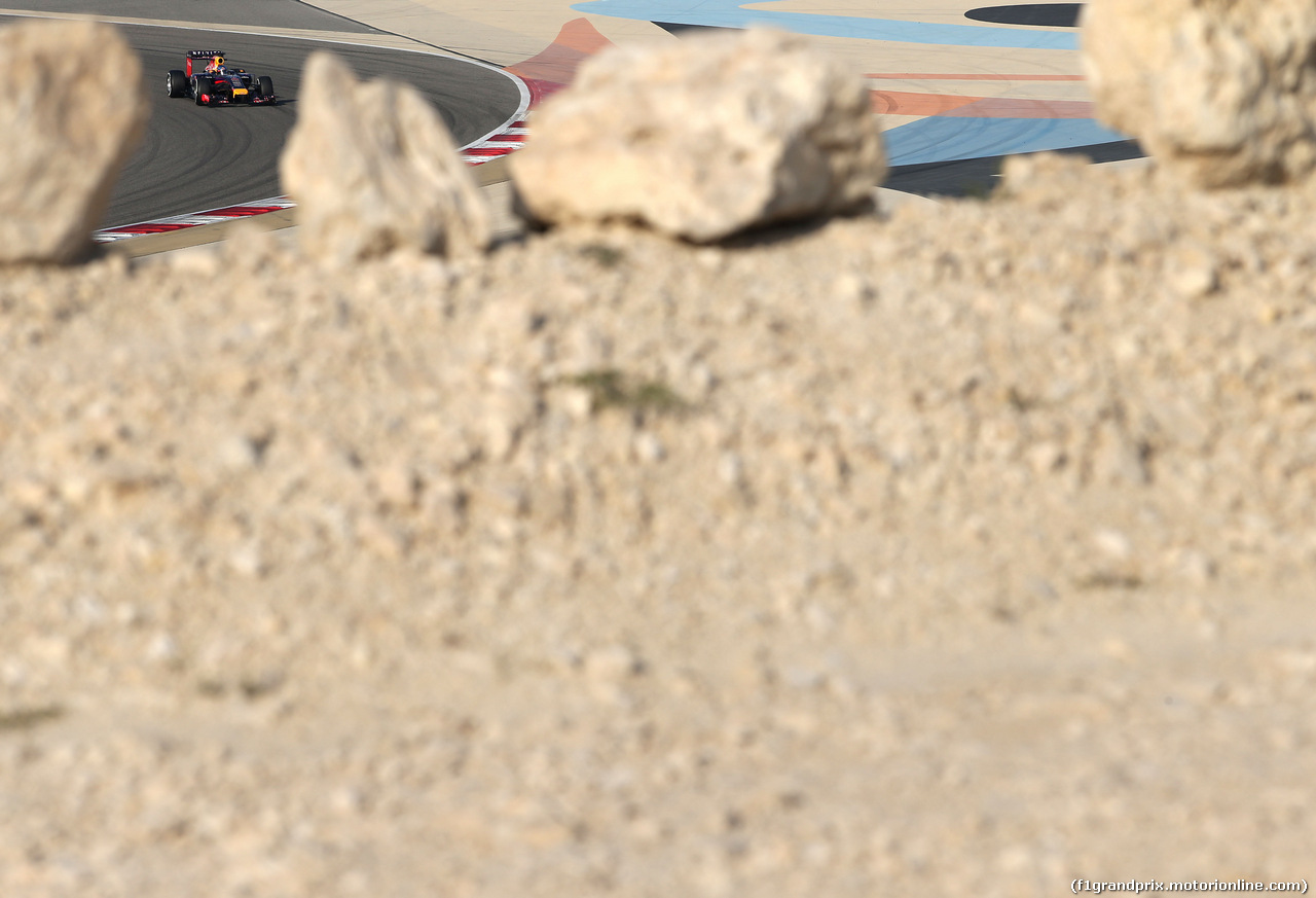 TEST F1 BAHRAIN 20 FEBBRAIO, Sebastian Vettel (GER), Red Bull Racing 
20.02.2014. Formula One Testing, Bahrain Test One, Day Two, Sakhir, Bahrain.