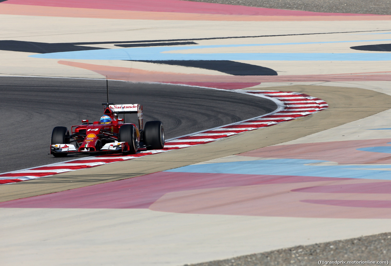 TEST F1 BAHRAIN 20 FEBBRAIO, Fernando Alonso (ESP), Ferrari 
20.02.2014. Formula One Testing, Bahrain Test One, Day Two, Sakhir, Bahrain.