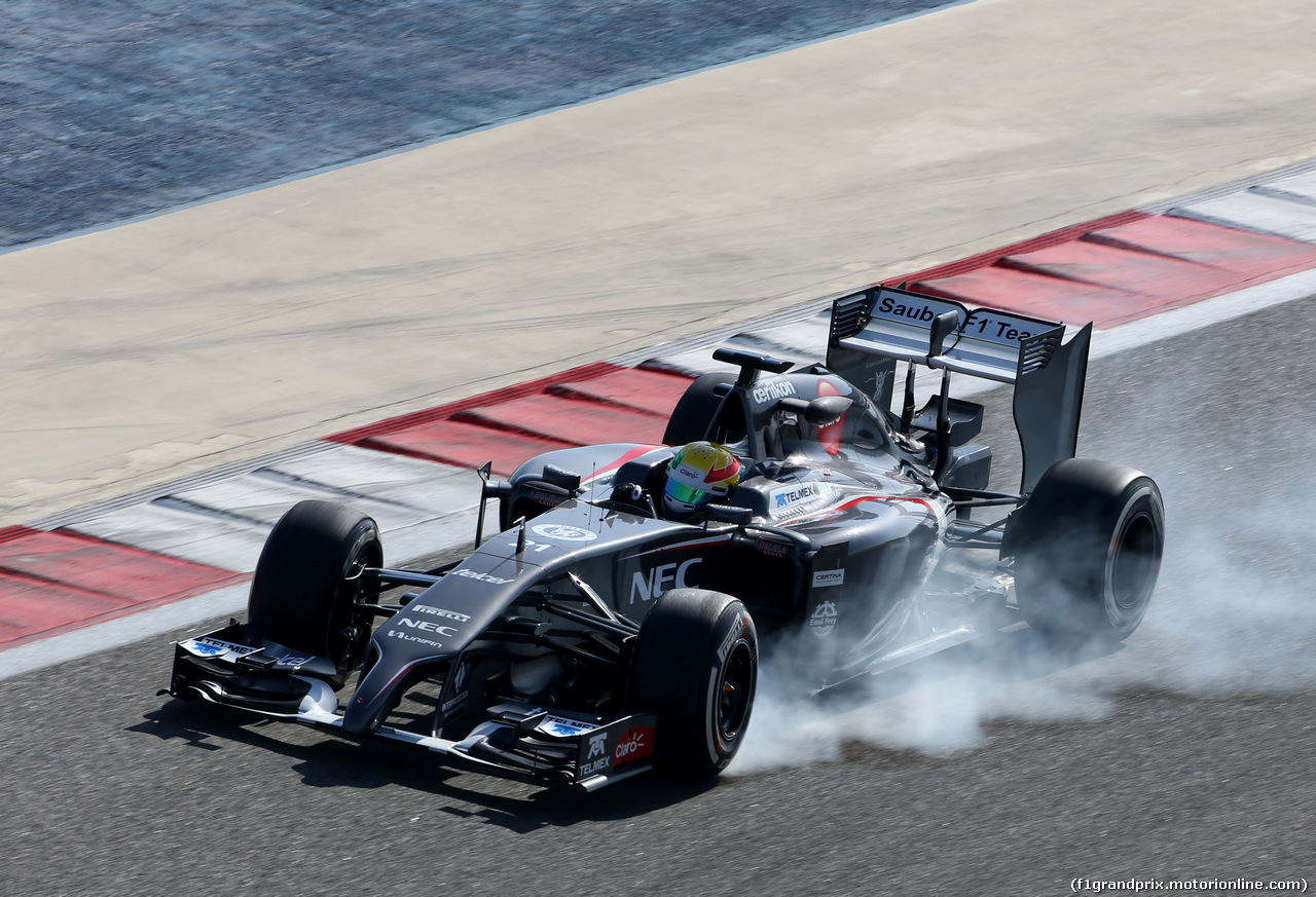 TEST F1 BAHRAIN 21 FEBBRAIO, Esteban Gutierrez (MEX), Sauber F1 Team 
21.02.2014. Formula One Testing, Bahrain Test One, Day Three, Sakhir, Bahrain.