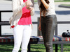 TEST F1 BAHRAIN 21 FEBBRAIO, (L to R): Gabriele Tarkany, wife of Pastor Maldonado (VEN) Lotus F1 Team, with Jessica Michibata (JPN), girlfriend of Jenson Button (GBR) McLaren.
21.02.2014. Formula One Testing, Bahrain Test One, Day Three, Sakhir, Bahrain.