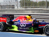 TEST F1 BAHRAIN 21 FEBBRAIO, Sebastian Vettel (GER) Red Bull Racing RB10 running flow-vis paint on the sidepod.
21.02.2014. Formula One Testing, Bahrain Test One, Day Three, Sakhir, Bahrain.