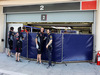 TEST F1 BAHRAIN 22 FEBBRAIO, Covers up outside the Red Bull Racing pit garage.
22.02.2014. Formula One Testing, Bahrain Test One, Day Four, Sakhir, Bahrain.