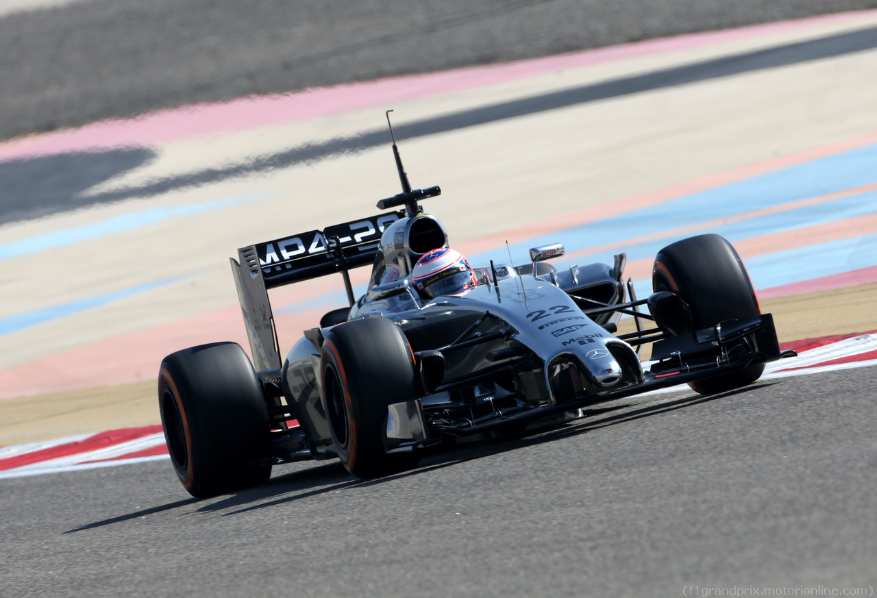 TEST F1 BAHRAIN 22 FEBBRAIO, Jenson Button (GBR), McLaren F1 Team 
22.02.2014. Formula One Testing, Bahrain Test One, Day Four, Sakhir, Bahrain.