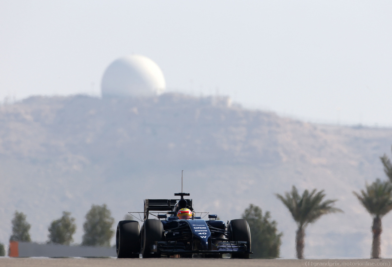 TEST F1 BAHRAIN 22 FEBBRAIO, Felipe Nasr (BRA), third driver, Williams F1 Team 
22.02.2014. Formula One Testing, Bahrain Test One, Day Four, Sakhir, Bahrain.