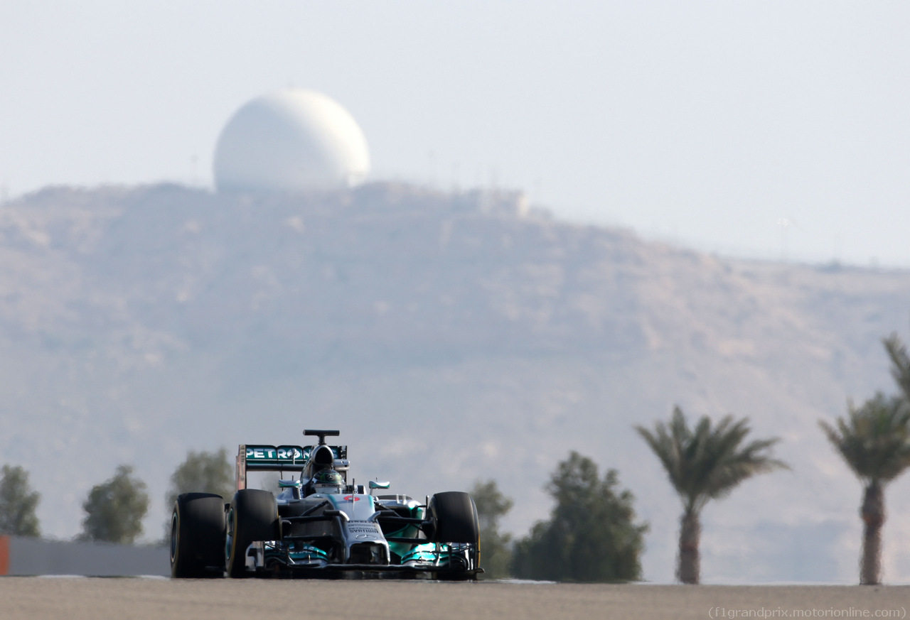 TEST F1 BAHRAIN 22 FEBBRAIO, Nico Rosberg (GER), Mercedes AMG F1 Team 
22.02.2014. Formula One Testing, Bahrain Test One, Day Four, Sakhir, Bahrain.
