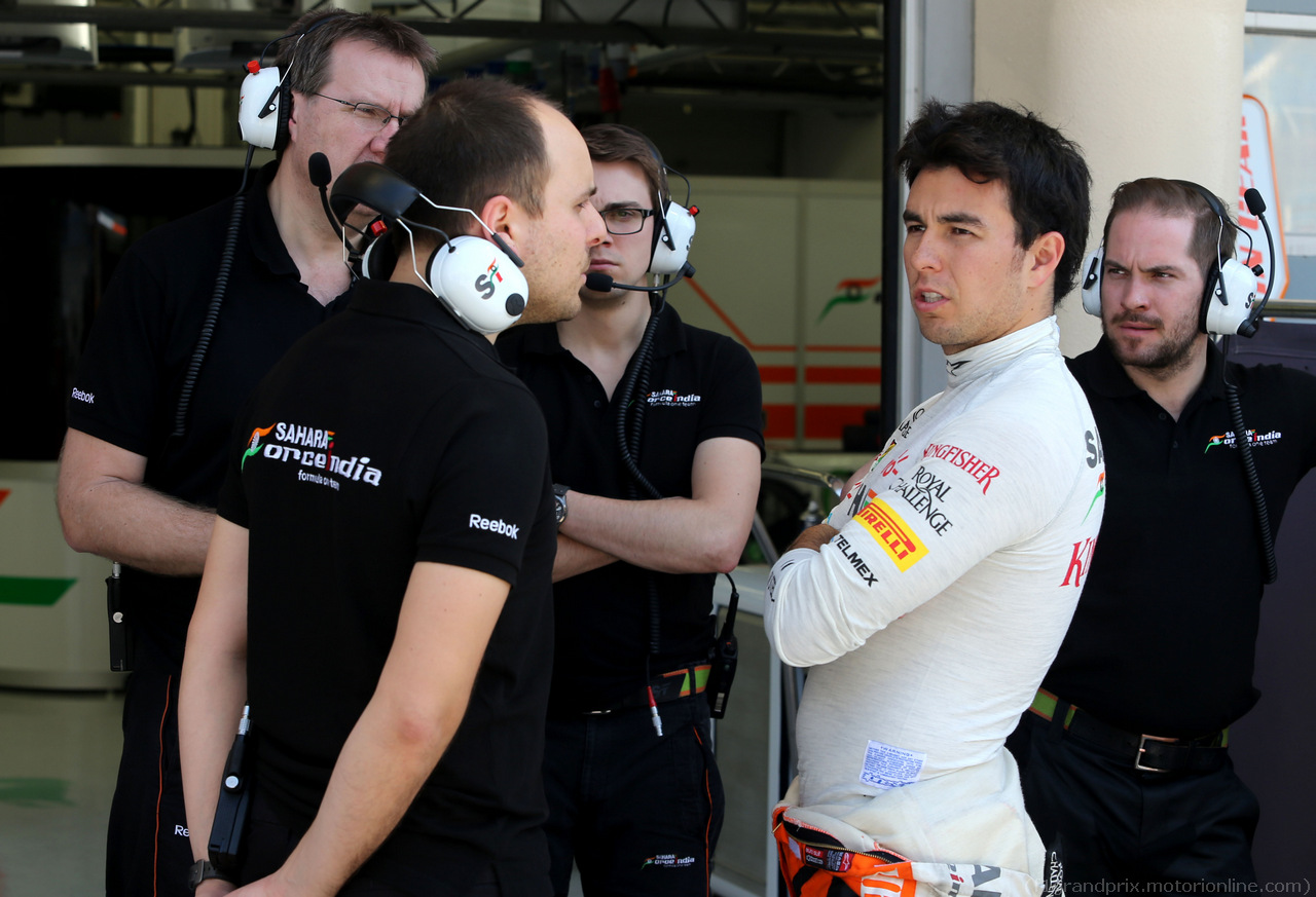 TEST F1 BAHRAIN 22 FEBBRAIO, Sergio Perez (MEX), Sahara Force India 
22.02.2014. Formula One Testing, Bahrain Test One, Day Four, Sakhir, Bahrain.