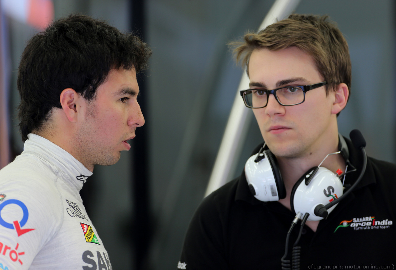 TEST F1 BAHRAIN 22 FEBBRAIO, Sergio Perez (MEX), Sahara Force India 
22.02.2014. Formula One Testing, Bahrain Test One, Day Four, Sakhir, Bahrain.