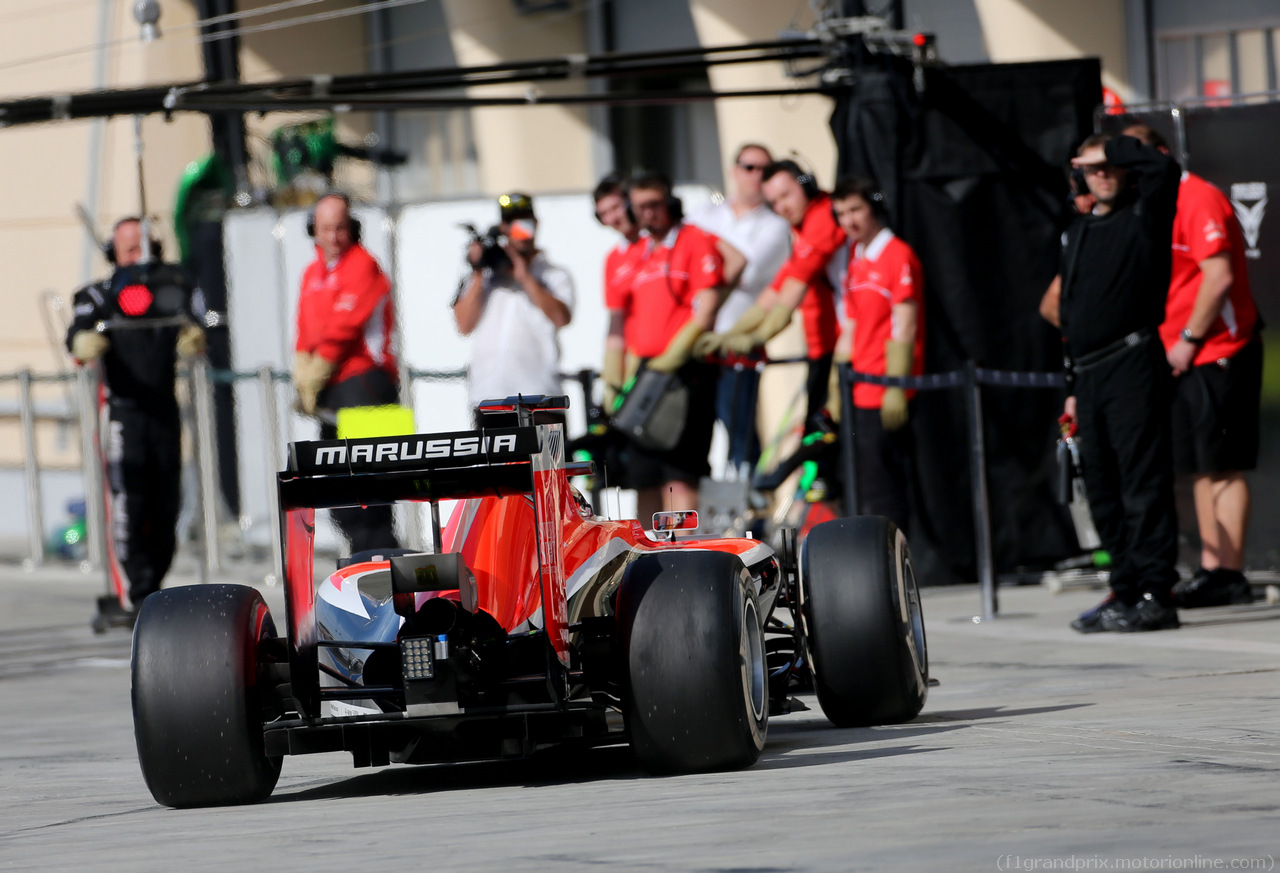 TEST F1 BAHRAIN 22 FEBBRAIO, Jules Bianchi (FRA), Marussia F1 Team  
22.02.2014. Formula One Testing, Bahrain Test One, Day Four, Sakhir, Bahrain.