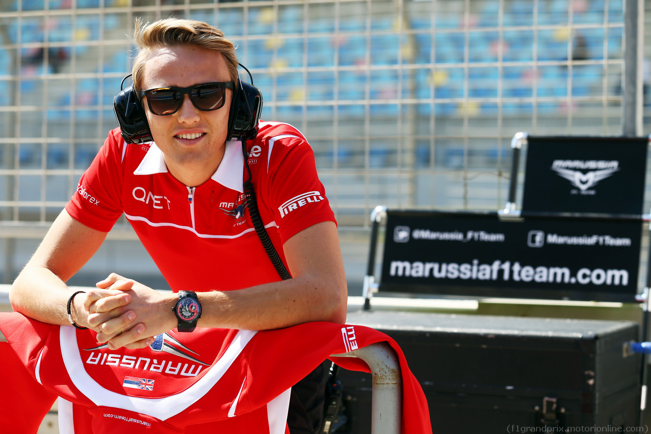 TEST F1 BAHRAIN 22 FEBBRAIO, Max Chilton (GBR) Marussia F1 Team.
22.02.2014. Formula One Testing, Bahrain Test One, Day Four, Sakhir, Bahrain.