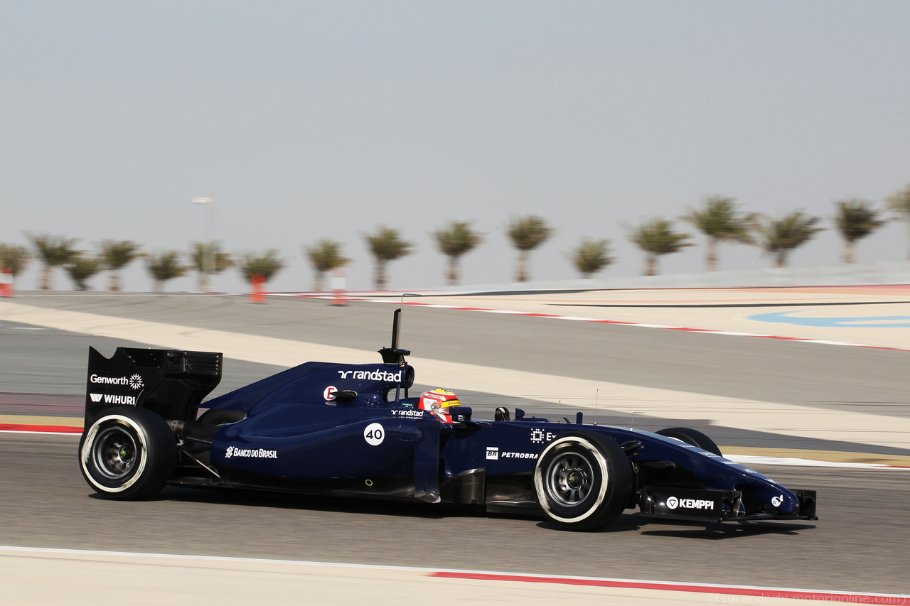 TEST F1 BAHRAIN 22 FEBBRAIO, Felipe Nasr (BRA) Williams FW36 Test e Reserve Driver.
22.02.2014. Formula One Testing, Bahrain Test One, Day Four, Sakhir, Bahrain.