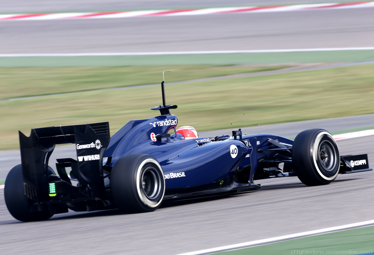 TEST F1 BAHRAIN 22 FEBBRAIO, Felipe Nasr (BRA), third driver, Williams F1 Team 
22.02.2014. Formula One Testing, Bahrain Test One, Day Four, Sakhir, Bahrain.