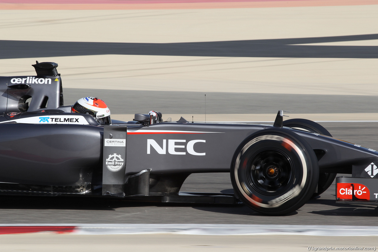 TEST F1 BAHRAIN 22 FEBBRAIO, Adrian Sutil (GER) Sauber C33.
22.02.2014. Formula One Testing, Bahrain Test One, Day Four, Sakhir, Bahrain.