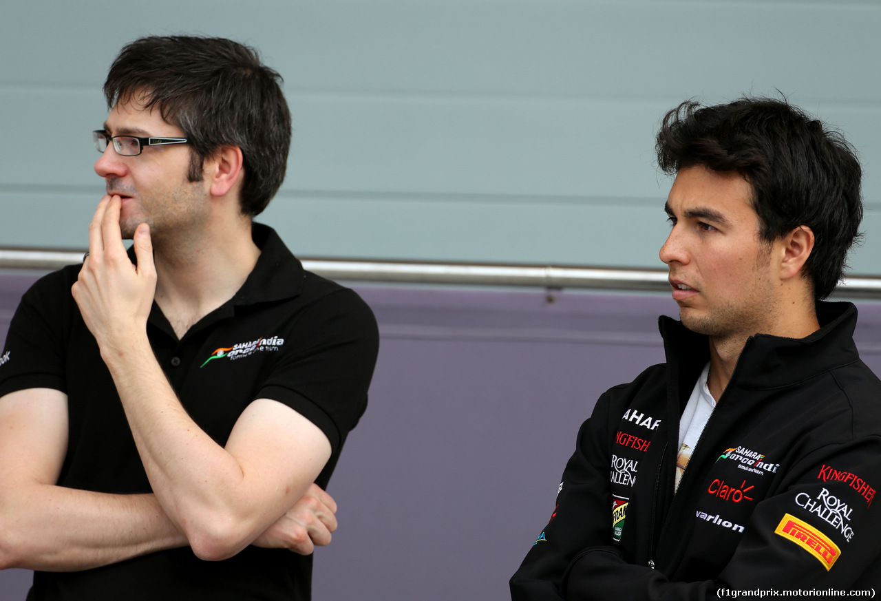 TEST F1 BAHRAIN 22 FEBBRAIO, Sergio Perez (MEX), Sahara Force India 
22.02.2014. Formula One Testing, Bahrain Test One, Day Four, Sakhir, Bahrain.