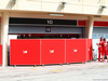 TEST F1 BAHRAIN 27 FEBBRAIO, Screens up outside the Ferrari garage.
27.02.2014. Formula One Testing, Bahrain Test Two, Day One, Sakhir, Bahrain.