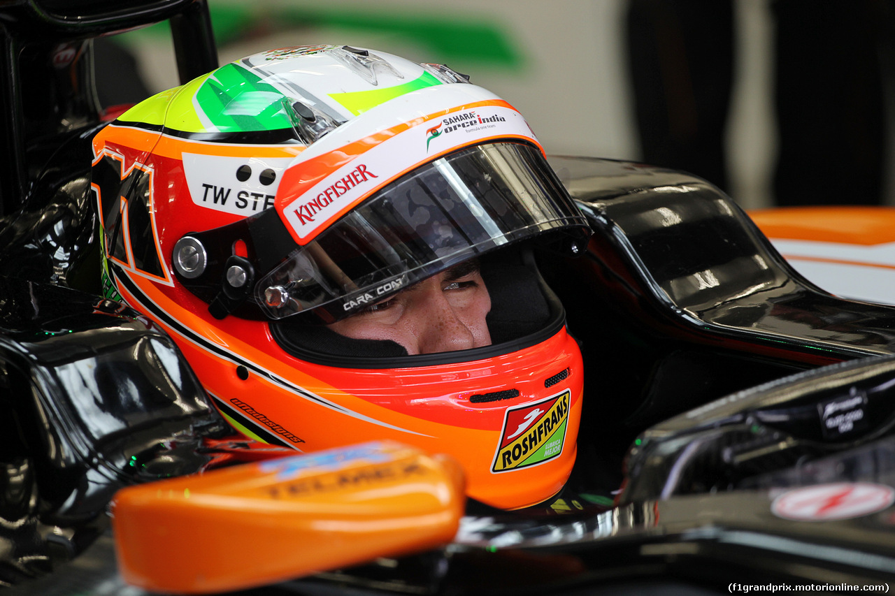 TEST F1 BAHRAIN 27 FEBBRAIO, Sergio Perez (MEX) Sahara Force India F1 VJM07.
27.02.2014. Formula One Testing, Bahrain Test Two, Day One, Sakhir, Bahrain.