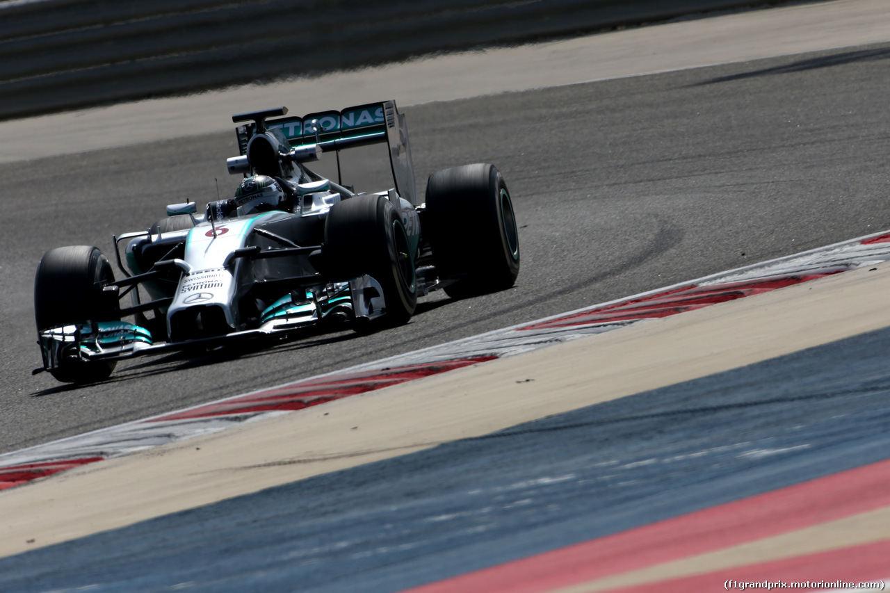 TEST F1 BAHRAIN 27 FEBBRAIO, Nico Rosberg (GER), Mercedes AMG F1 Team 
27.02.2014. Formula One Testing, Bahrain Test Two, Day One, Sakhir, Bahrain.