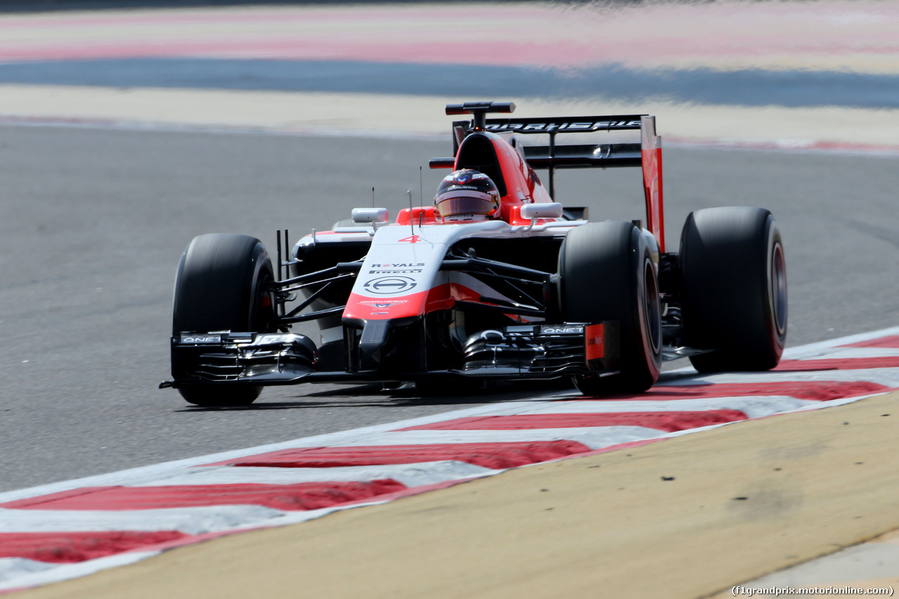 TEST F1 BAHRAIN 27 FEBBRAIO, Max Chilton (GBR), Marussia F1 Team 
27.02.2014. Formula One Testing, Bahrain Test Two, Day One, Sakhir, Bahrain.
