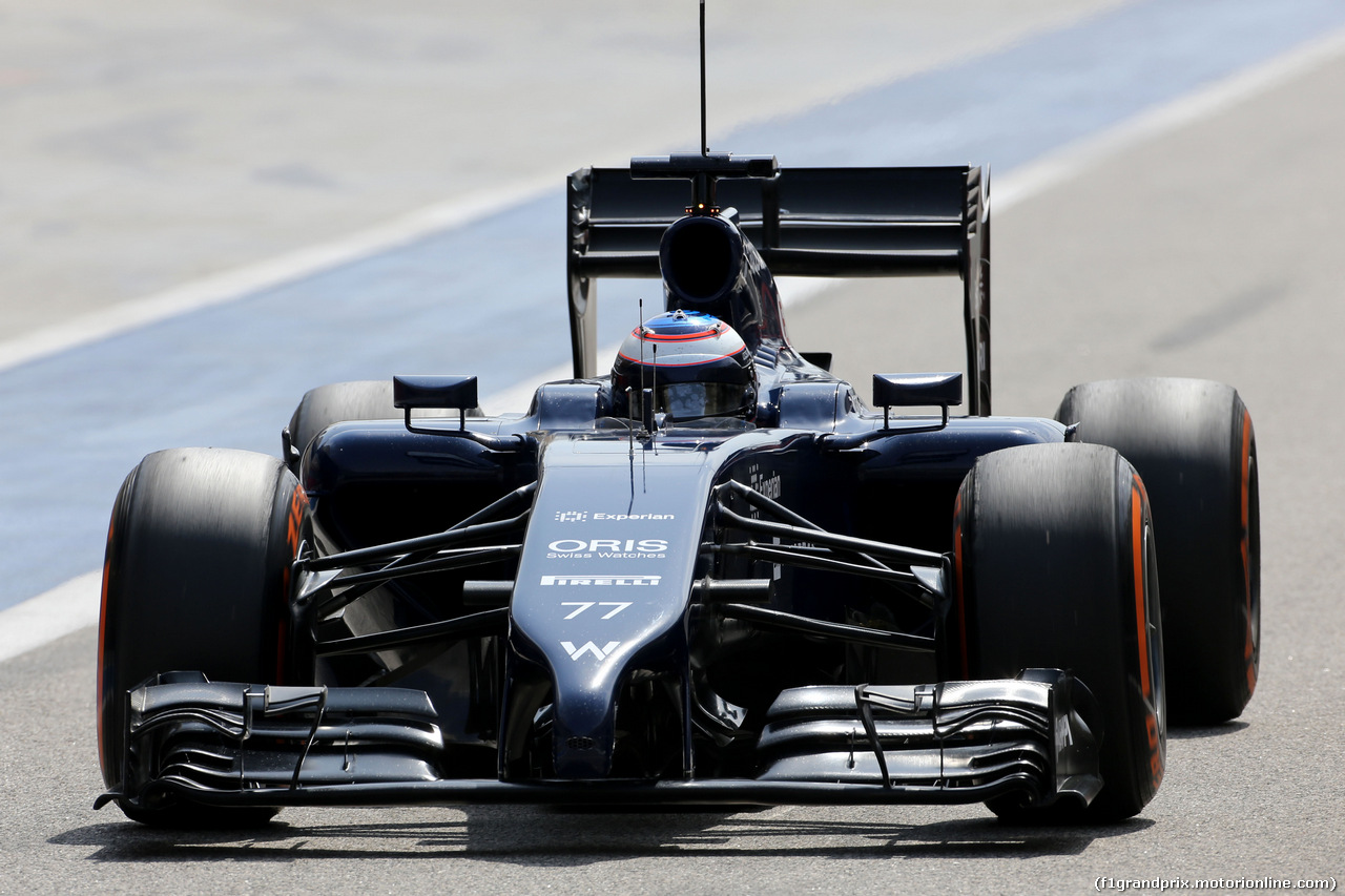 TEST F1 BAHRAIN 27 FEBBRAIO, Valtteri Bottas (FIN), Williams F1 Team 
27.02.2014. Formula One Testing, Bahrain Test Two, Day One, Sakhir, Bahrain.