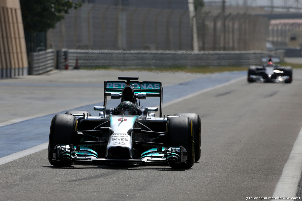 TEST F1 BAHRAIN 27 FEBBRAIO, Nico Rosberg (GER), Mercedes AMG F1 Team 
27.02.2014. Formula One Testing, Bahrain Test Two, Day One, Sakhir, Bahrain.