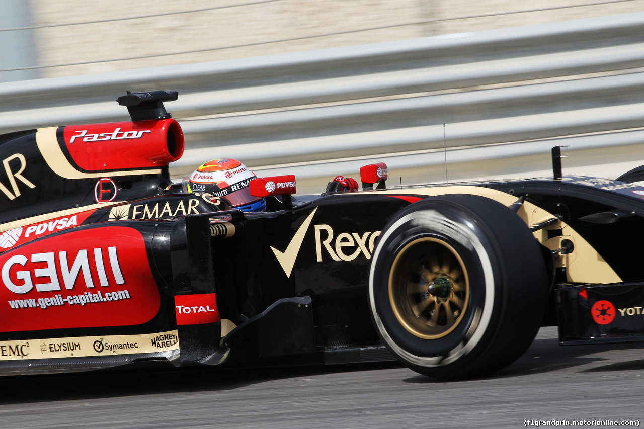 TEST F1 BAHRAIN 27 FEBBRAIO, Pastor Maldonado (VEN) Lotus F1 E21.
27.02.2014. Formula One Testing, Bahrain Test Two, Day One, Sakhir, Bahrain.